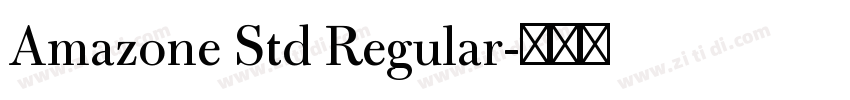Amazone Std Regular字体转换